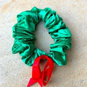 Christmas Wreath Satin Decorative Dog Collar sz Medium 3”